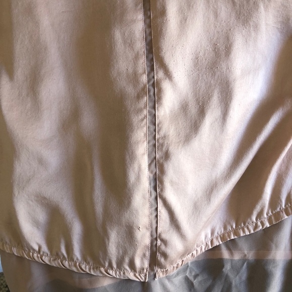 Fever silk top, lined, dusty nude pink color size M - Picture 5 of 10